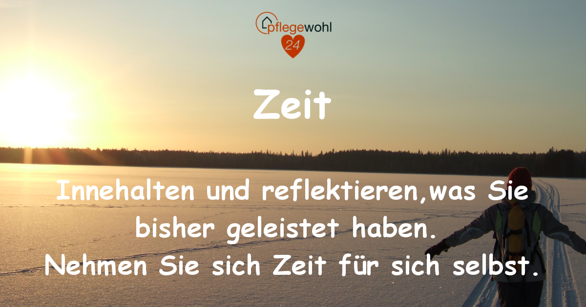 Neujahrsvorsätze Auszeit für pflegende Angehörige pflegewohl24